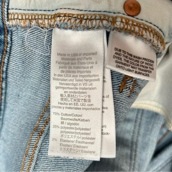 Madewell Rivet & Thread Cali Demi-Boot Jeans in Shetland Wash AK803 Size 26 - Picture 14 of 14